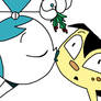 Jenny kisses Sheldon on Mistletoe