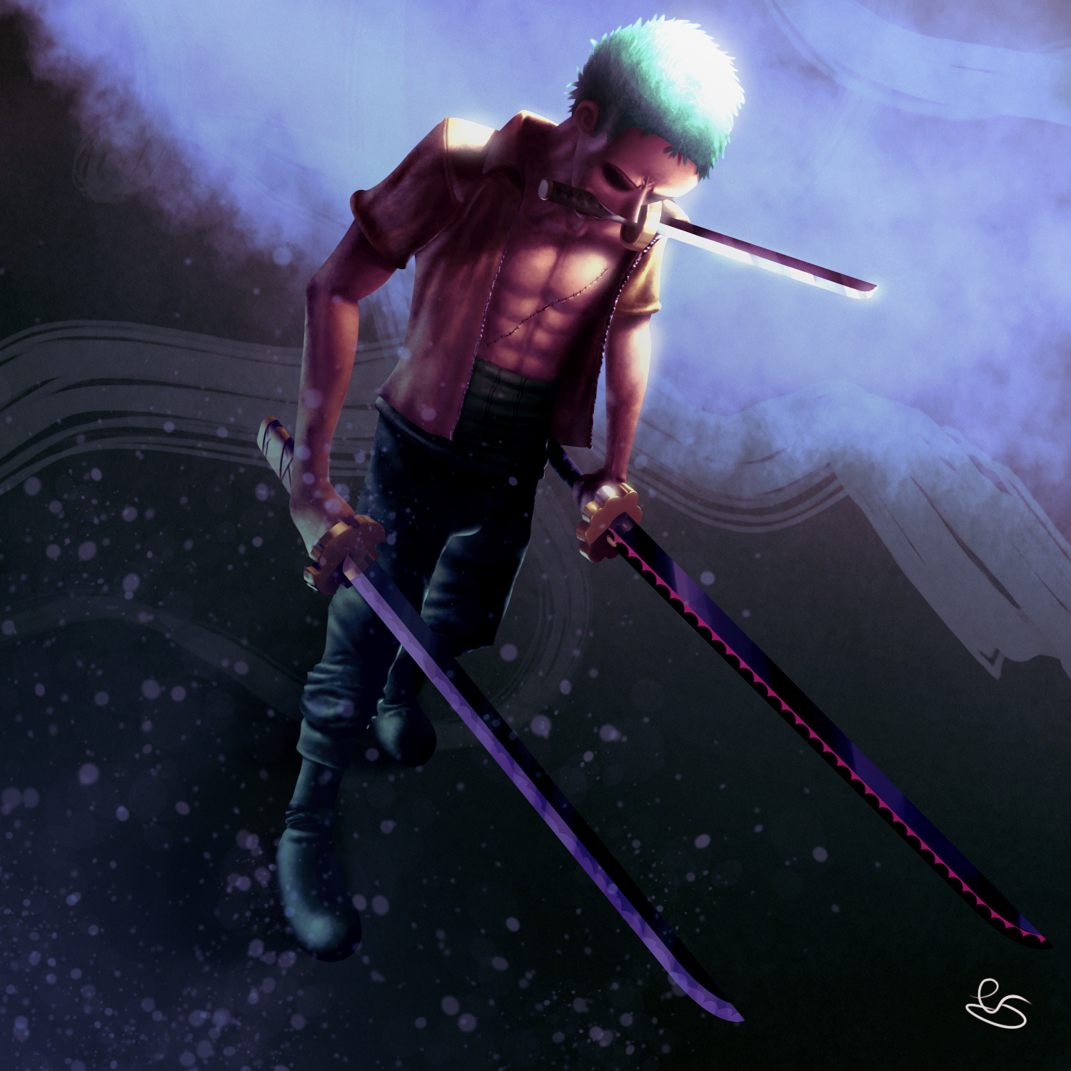 OnePiece Zoro Water 7 Screenshot2 by Shatancatfish on DeviantArt