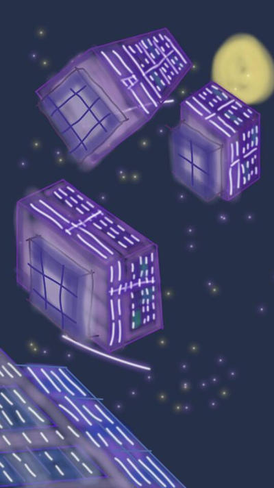 Floating Advanced Civilization by AdamMuddyfox on DeviantArt