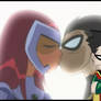 Robin and Starfire