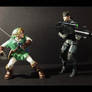 Link Vs Snake's Big Gun