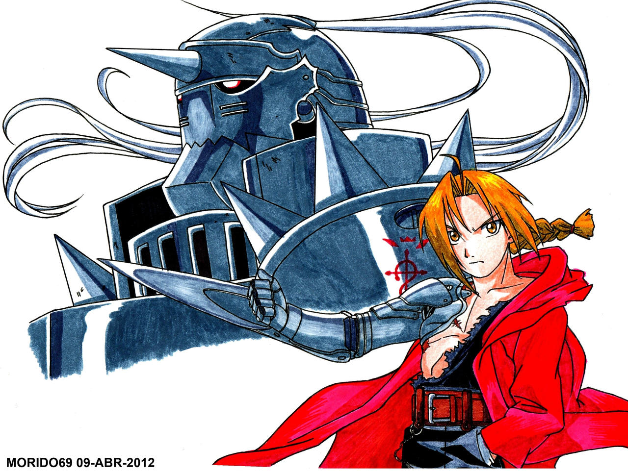 EDWARD Y ALPHONSE ELRIC (MARKER-COLOR)