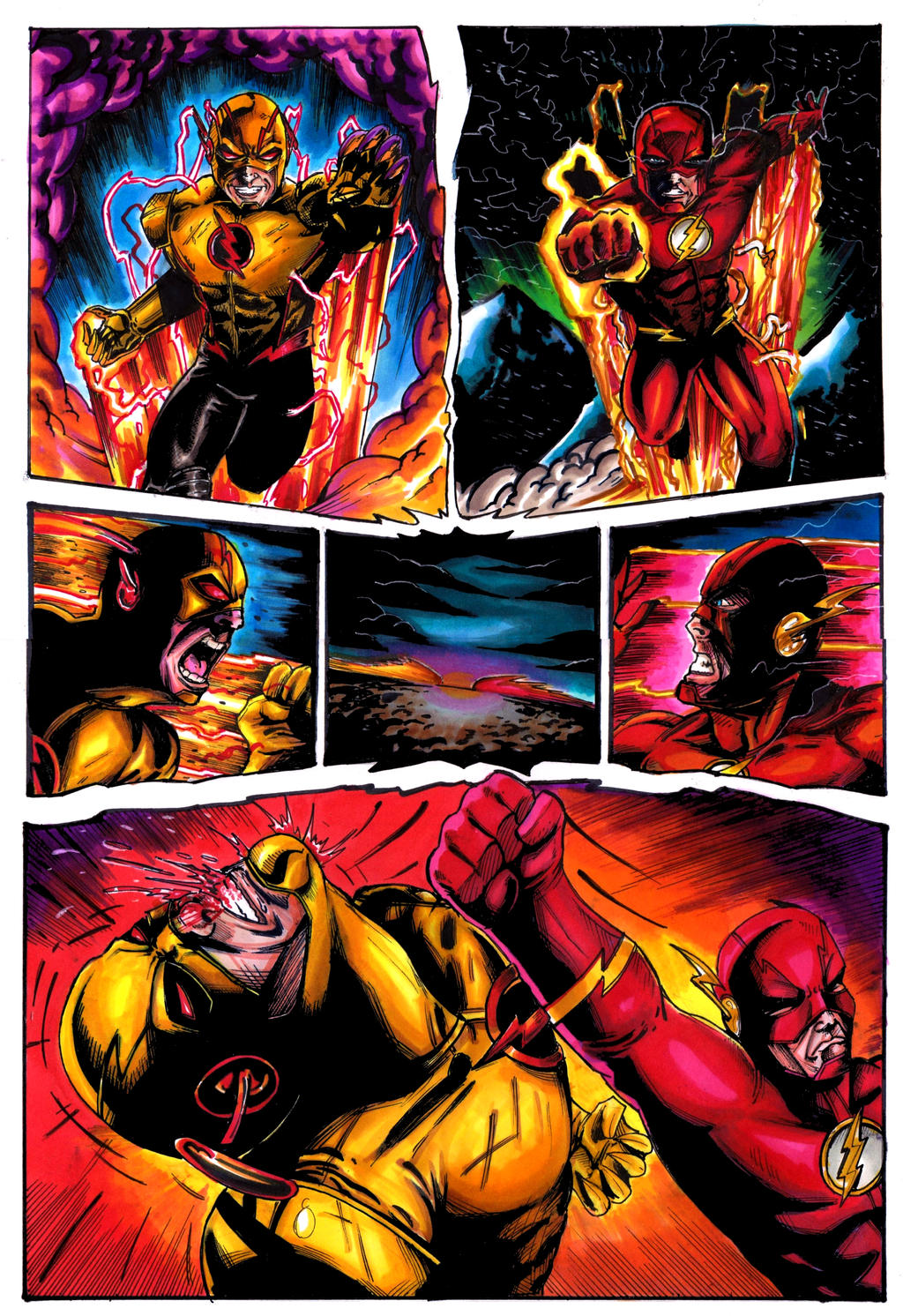 Evil Reverse Flash Comic Panel Reverse Flash In Comics