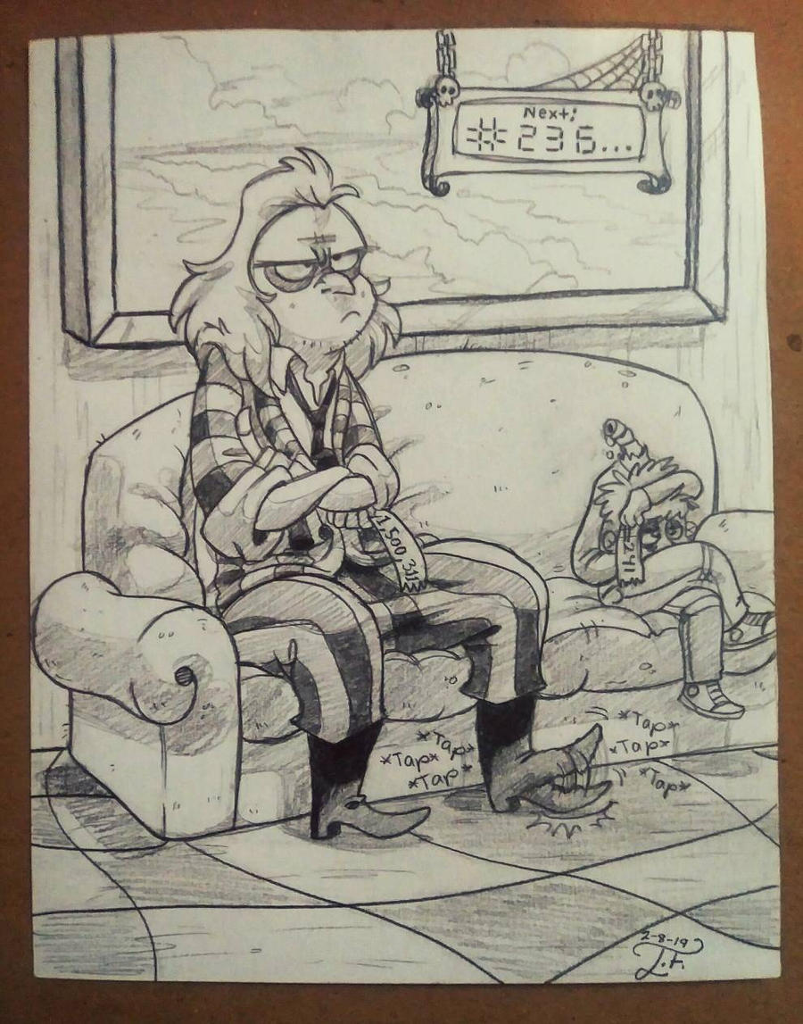 Beetlejuice In The Waiting Room By Schemememeskylar On