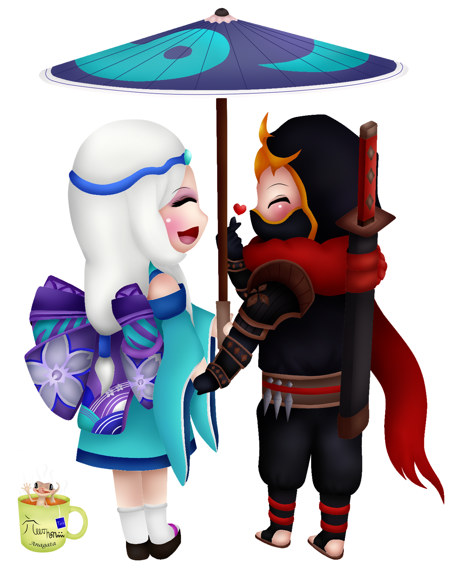 Kagura And Hayabusa Png By Anagatajavanese On Deviantart