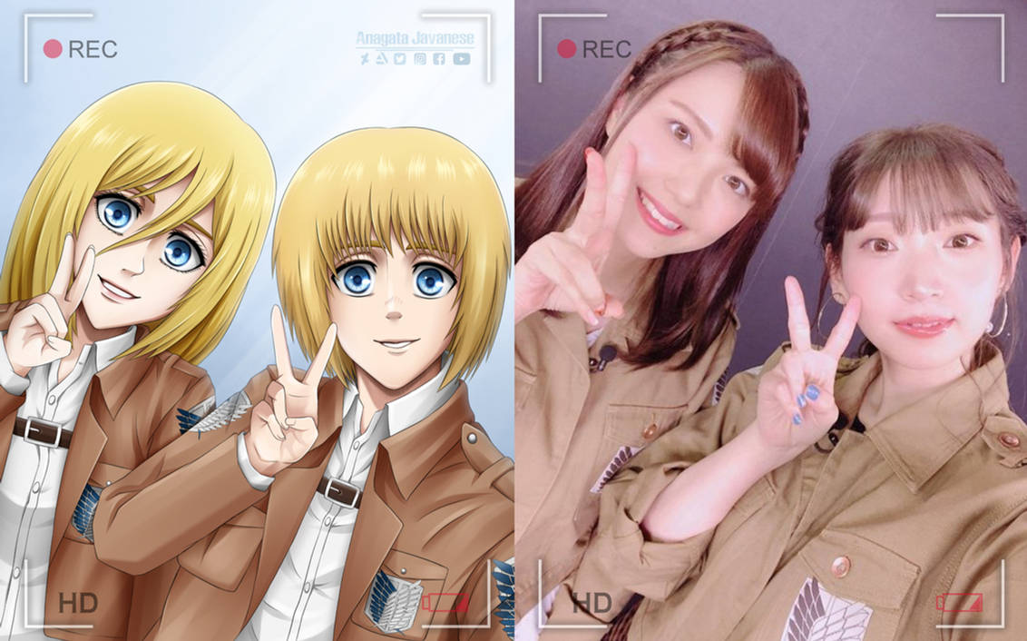 Armin And Historia X Voice Actress Attack On Titan By Anagatajavanese On Deviantart