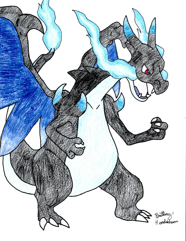 Mega Charizard X drawing by bandit1030 on DeviantArt