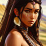 Portrait of Yatokya - the Native American Princess