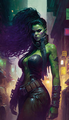 Cyberpunk She-Hulk