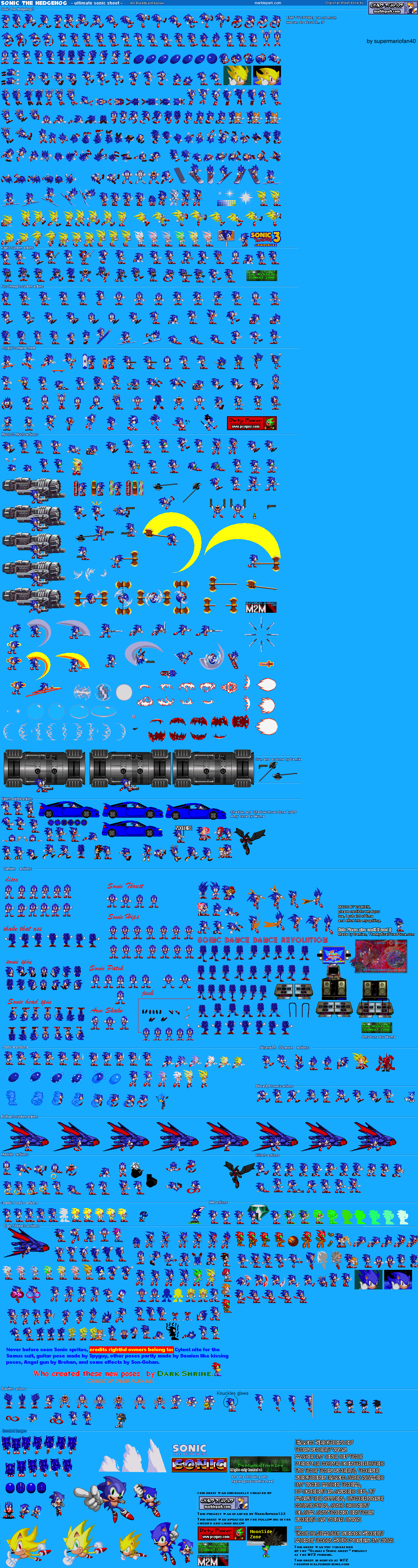 Sonic 1 Anniversary Edition - Sonic - Sprite Sheet by LuisToons12345 on  DeviantArt