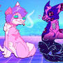 Vaporwave Canine adopts (Closed)