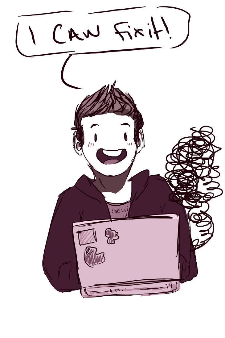 Computer Hero by Kingdom-of-milk on DeviantArt