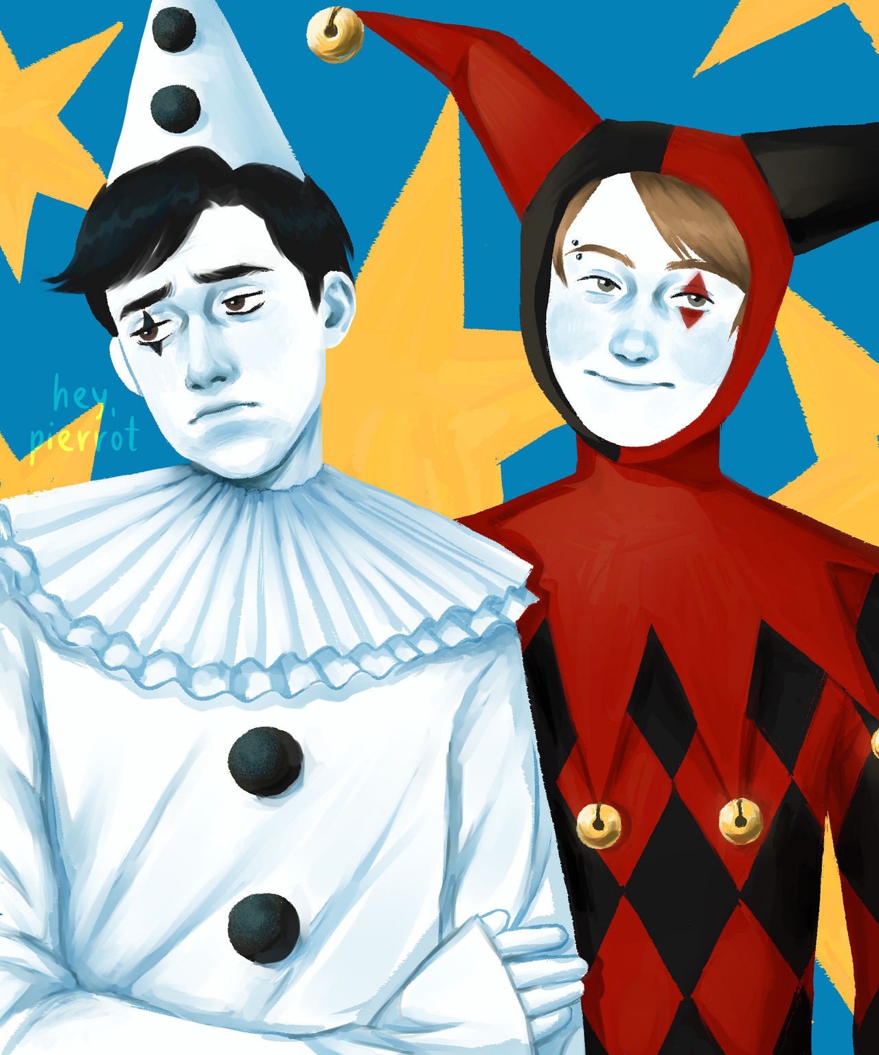 pierrot and harlequin by heypierrot on DeviantArt
