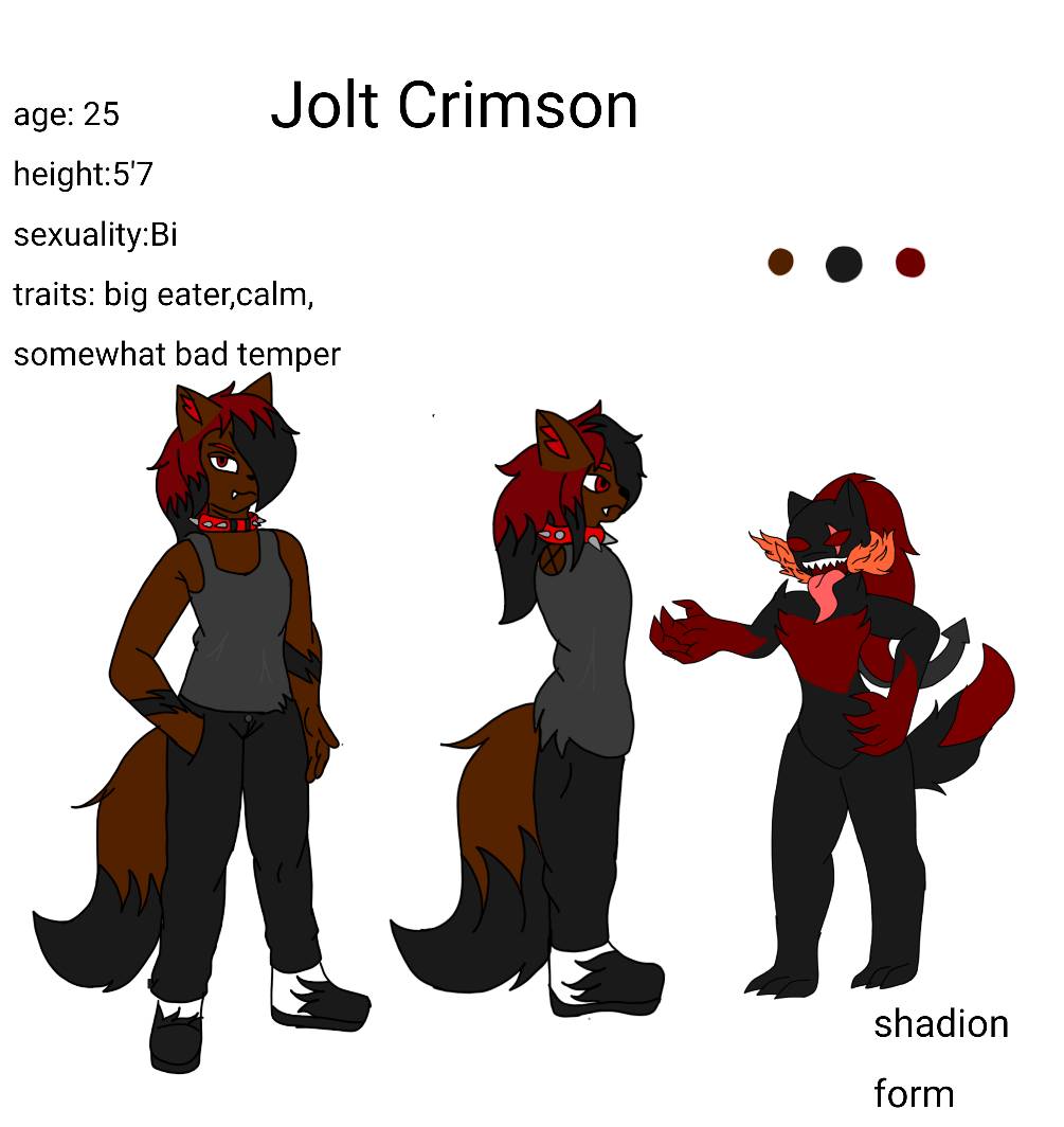 Jolt Crimson ref sheet+ Shadion form by atomicshadows56 on DeviantArt