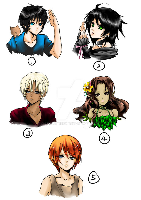 Sp4 Characters SP commission batch 1 by shrimpHEBY on DeviantArt