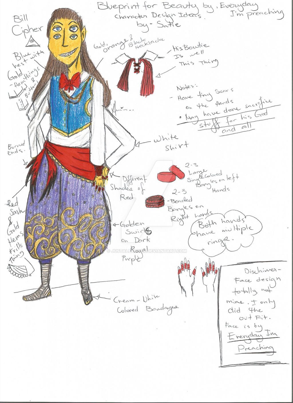 Blueprint for Beauty Bill Cipher by JustaLearner on DeviantArt