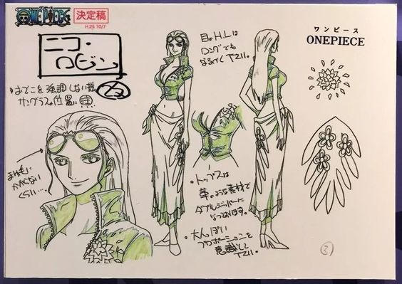 Nico Robin Time Skip Design Sheet by Kervinked on DeviantArt