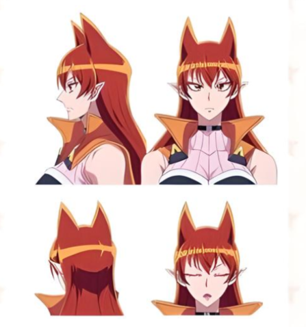 Amelie Azazel Cara Model Sheet Color by Kervinked on DeviantArt