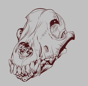 Dog Skull Vexel