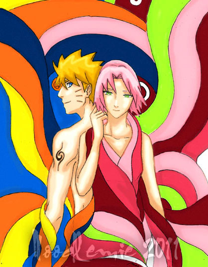 NaruSaku playful color