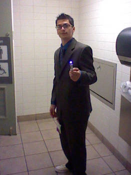 The 10th Doctor in the Bathroom