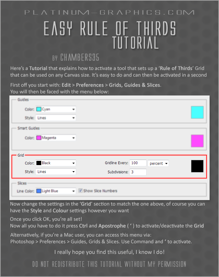 PG Easy Rule of Thirds Tutorial