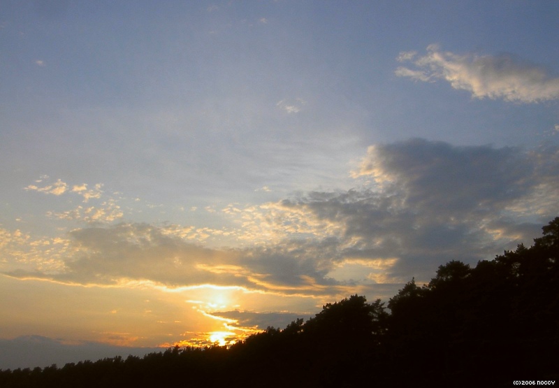 Sunset over Bomstad