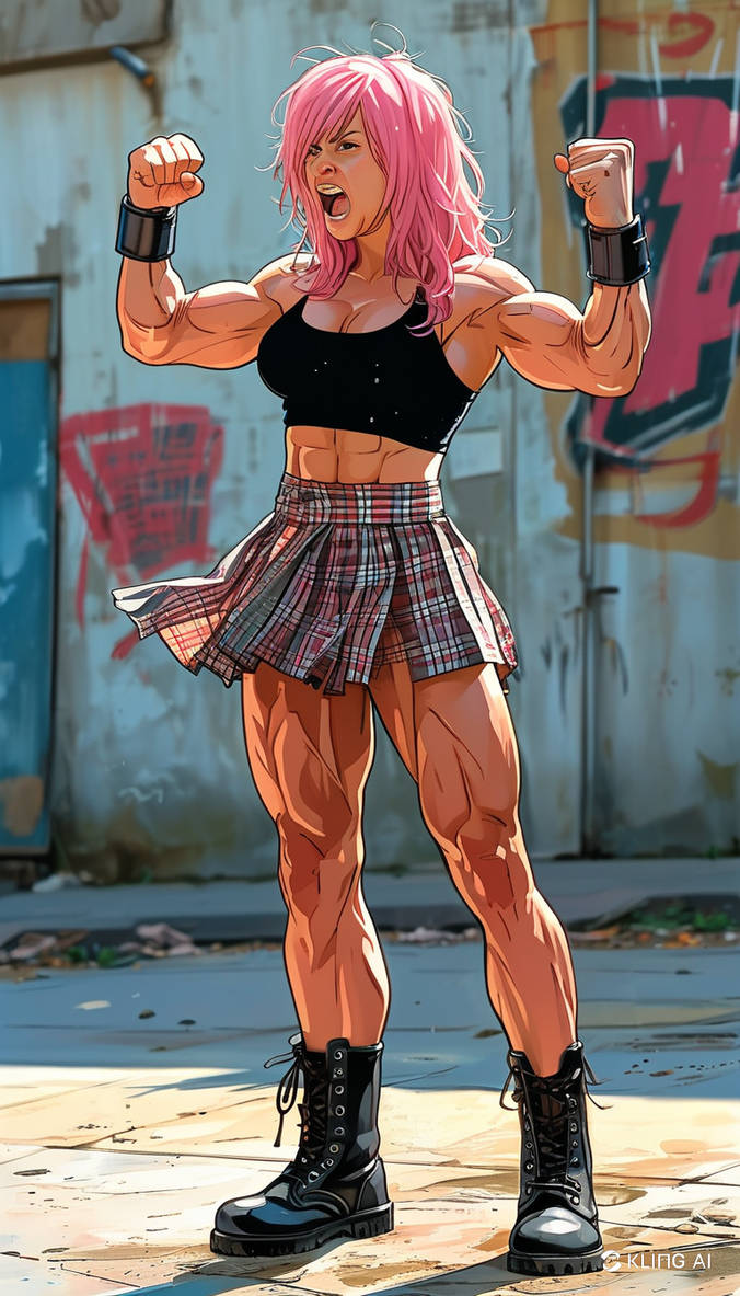 Muscle Franmie Ritualist Deviantart AI muscle girl by anonymali on DeviantArt