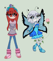 ...~Insect Buddies...~Shannon and Yulia by blissfulangel1994