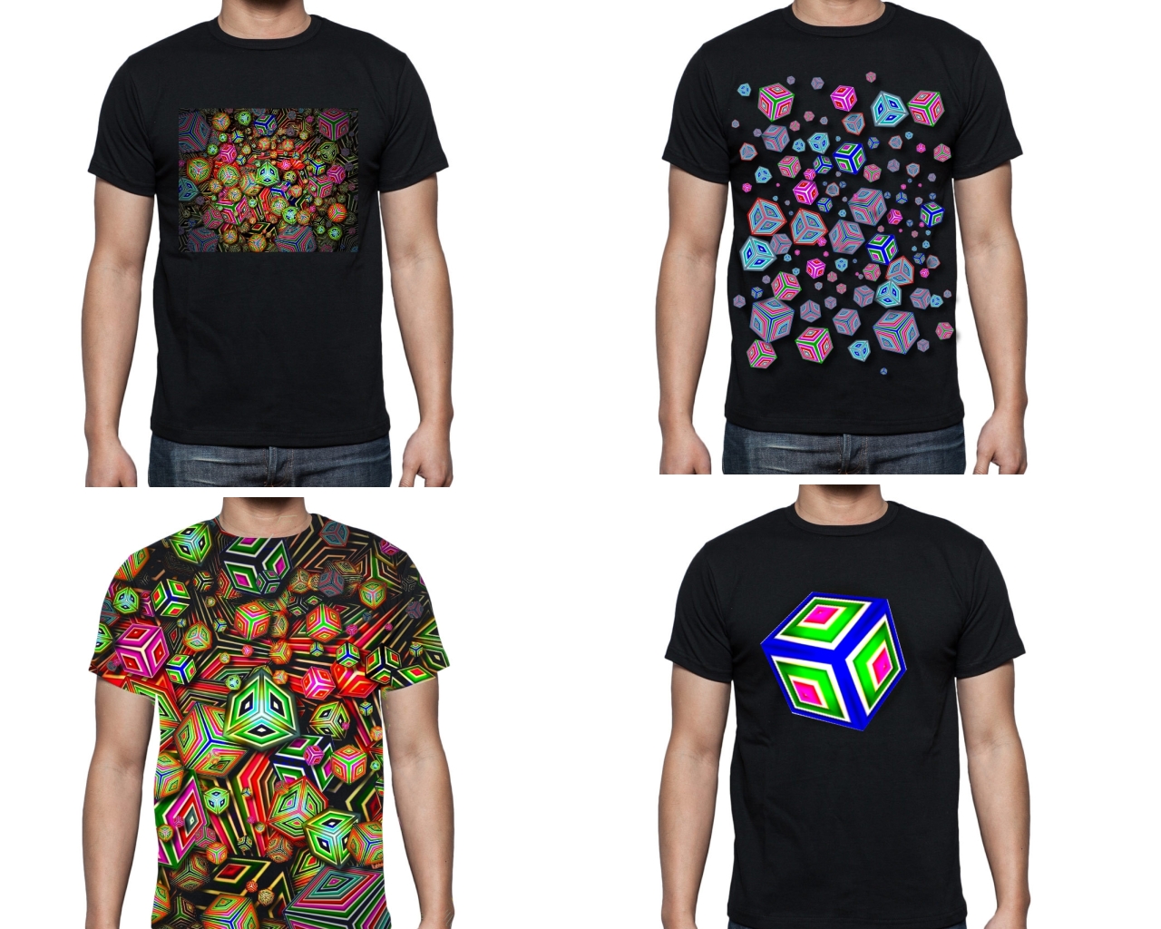 Shiny Happy Cubes Tshirts