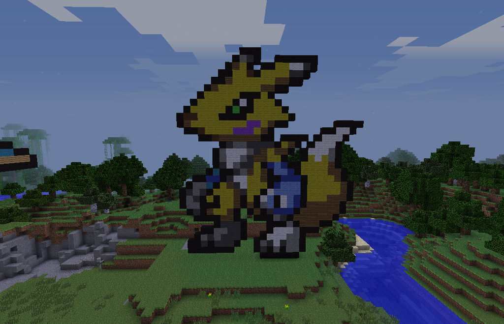 Minecraft - Renamon by FelipeSarinh on DeviantArt