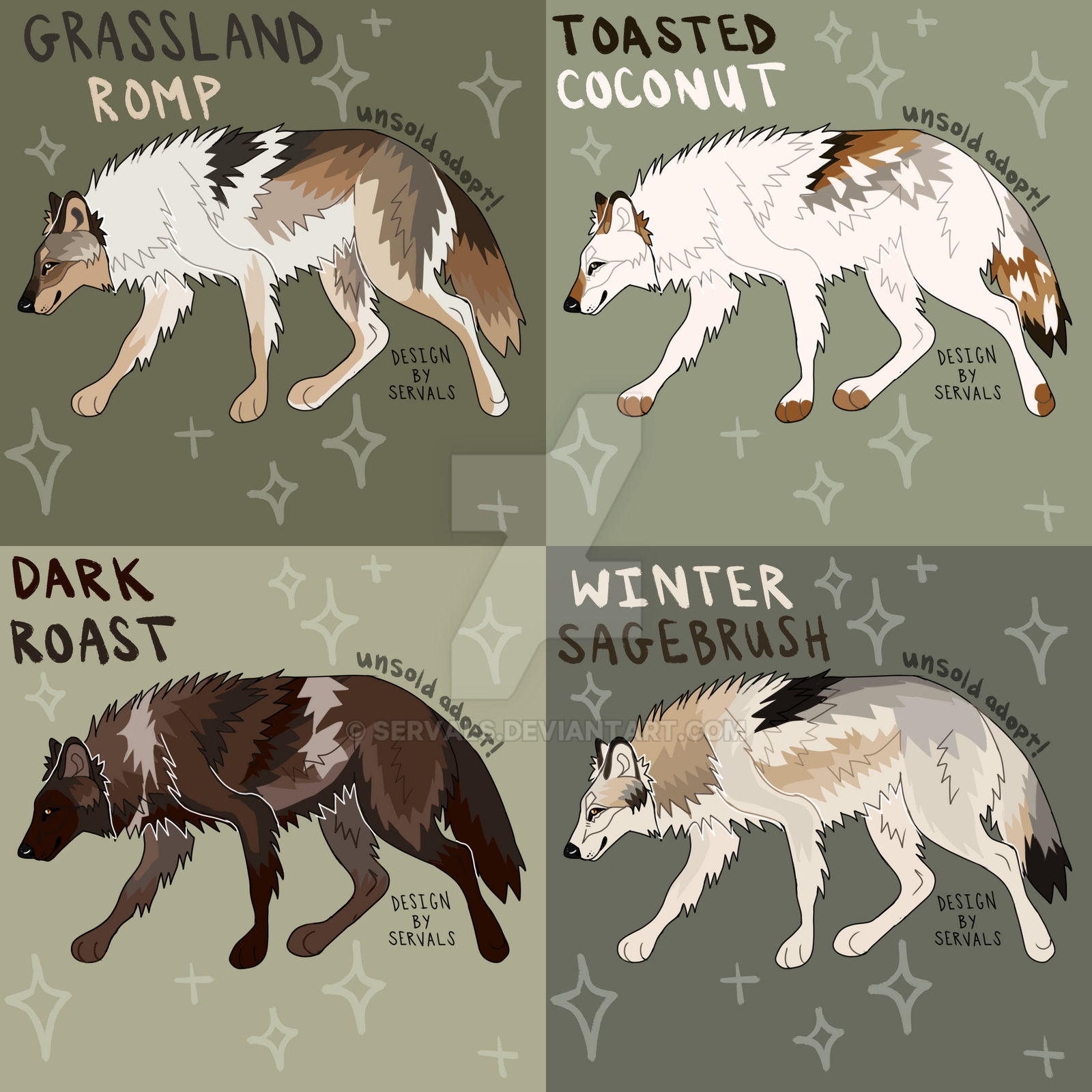 new wolves!!!! by servals on DeviantArt
