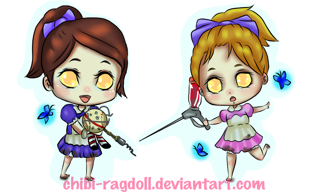 Little Sister chibis by Chibi-Ragdoll on DeviantArt