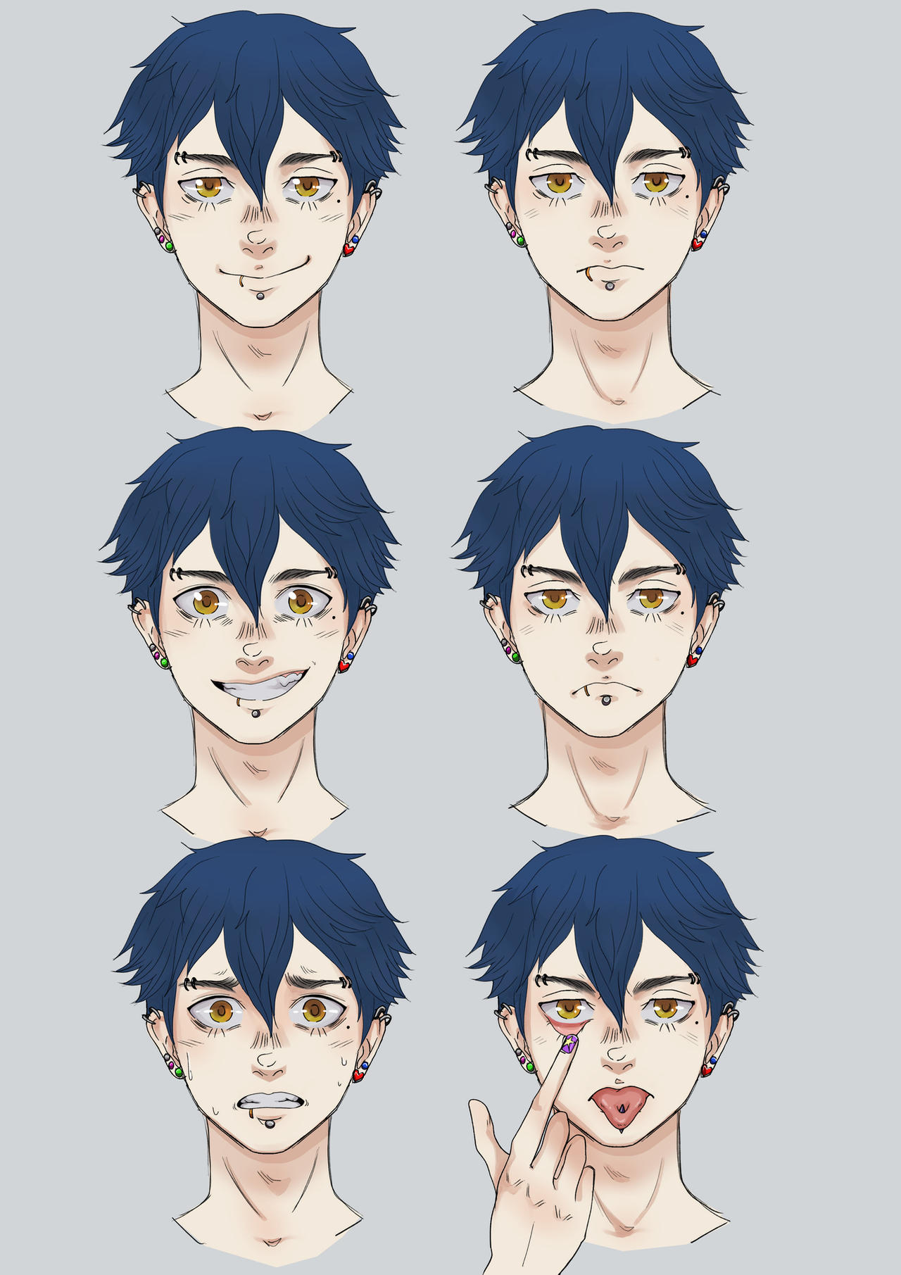 Estudio de expresiones by Chibi-Ragdoll on DeviantArt