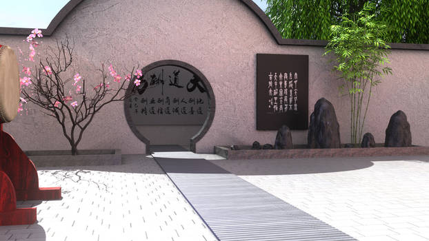 Chinese courtyard- stage dl