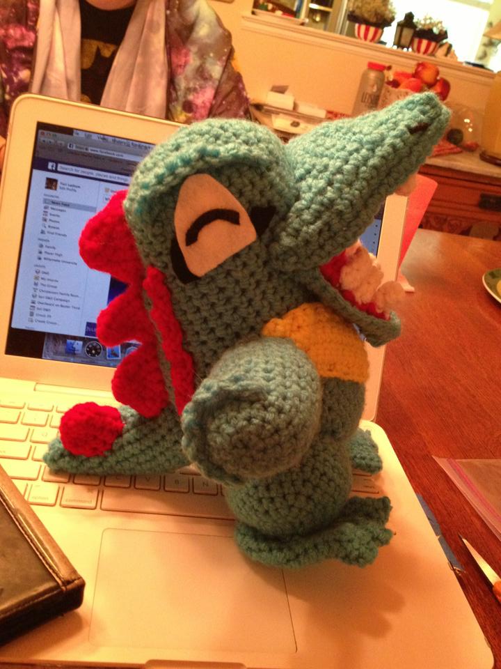 Totodile crochet pattern