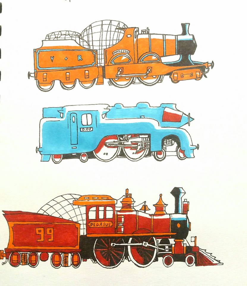 Space Locomotives by Rockyrailroad578 on DeviantArt