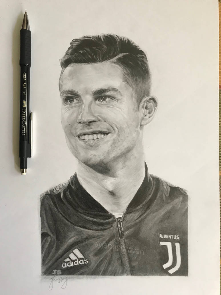 Drawing of Cristiano Ronaldo by JamieBrayArt on DeviantArt