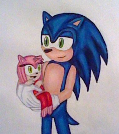 Sonic and baby Amy by GothNebula on DeviantArt