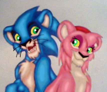 REDRAWN: lion king SonAmy