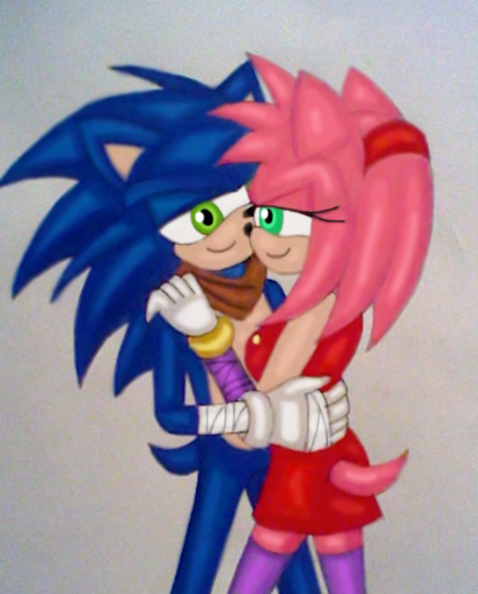 Sonamy Boom kiss by Miszcz90 on DeviantArt