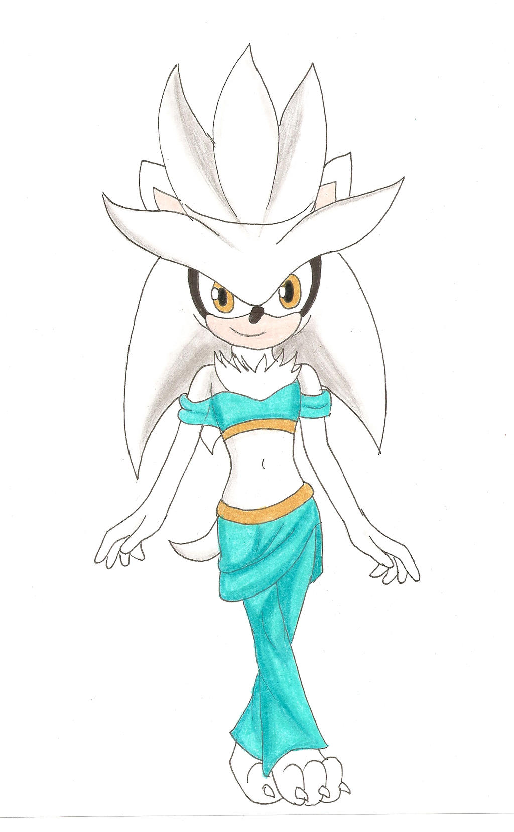 Silver the belly dancer (traditional)