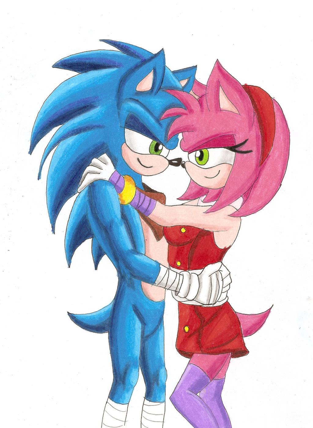 Sonic and Shadow kissing (Large) by LebbitBunny on DeviantArt