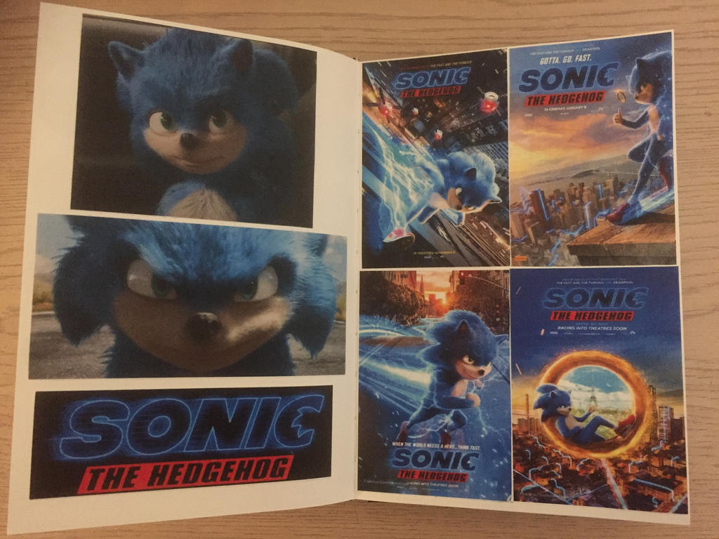 Sonic The Hedgehog movie poster (b) - 11 x 17 inches (2019)