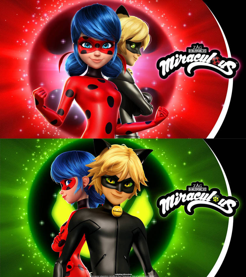 Ladybug And Cat Noir See Each Other Ladybug and Cat Noir wallpaper by GothNebula on DeviantArt