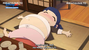 Marinette full from Japanese food