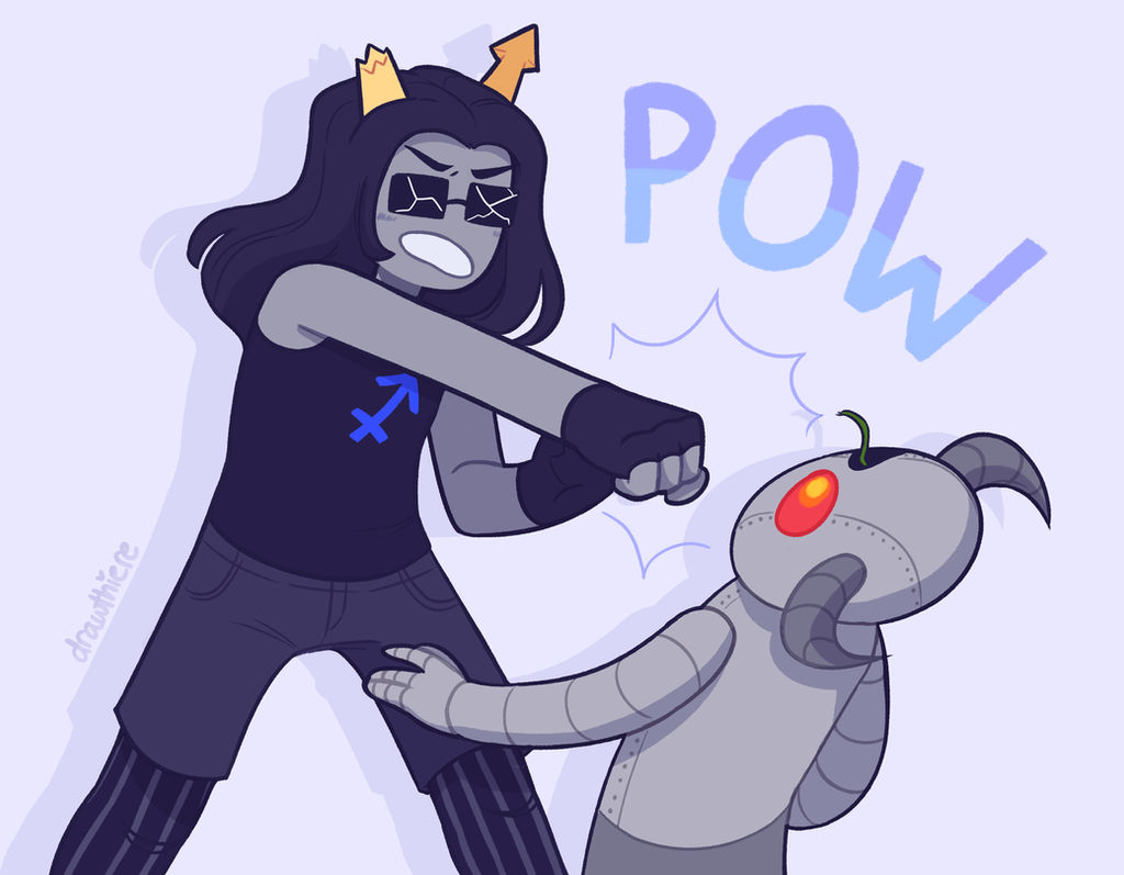 here comes equius, sweat adorned by Falthiere on DeviantArt