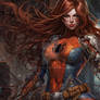 Spider Woman Cyberop : Futuristic Mech Web Crawler