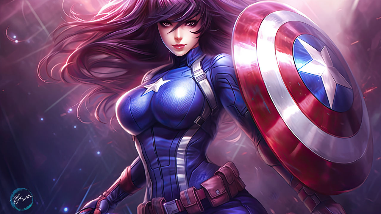 Captean Stars and Stripes: Female Captain America by HeathJett on DeviantArt