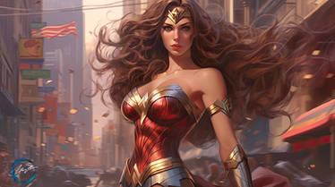 Enchanting Warrior: Metro Wonder Woman